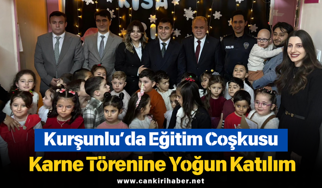 Kurşunlu’da Eğitim Coşkusu: Karne Törenine Yoğun Katılım