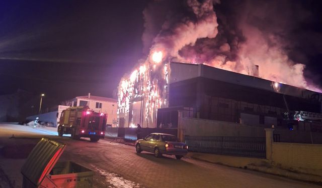 OSB’de Korku Dolu Anlar: Ekmek Üretim Fabrikasında Büyük Yangın