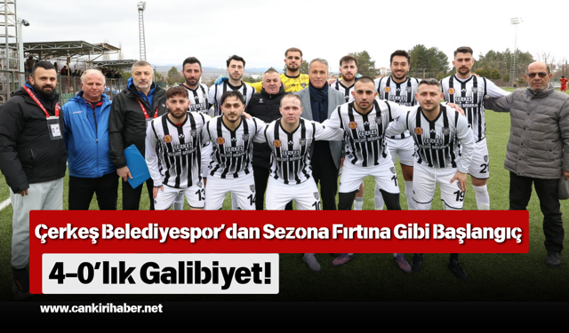 Çerkeş Belediyespor’dan Sezona Fırtına Gibi Başlangıç: 4-0’lık Galibiyet!