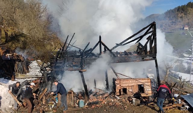 İtfaiye Son Anda Yetişti: Yangın Çevre Evlerine Sıçramadan Söndürüldü