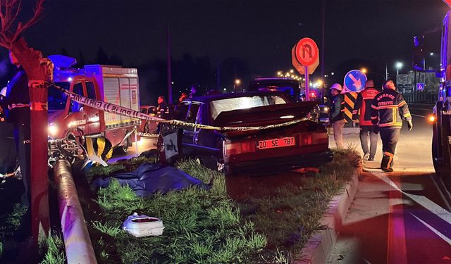 Otomobil elektrik direğine çarptı: Yeni evli çiftten acı haber