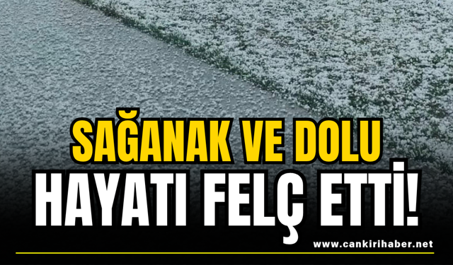 Sağanak ve Dolu Hayatı Felç Etti!