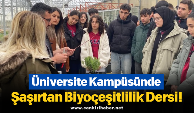 Üniversite Kampüsünde Şaşırtan Biyoçeşitlilik Dersi!