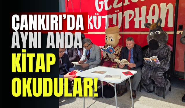 Çankırı’da Aynı Anda Kitap Okudular!