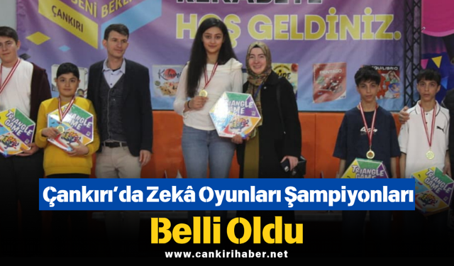 Çankırı’da Zekâ Oyunları Şampiyonları Belli Oldu