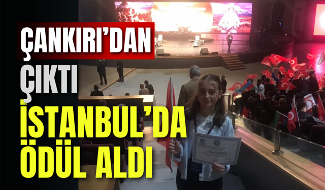 Çankırı’dan Çıktı, İstanbul’da Ödül Aldı