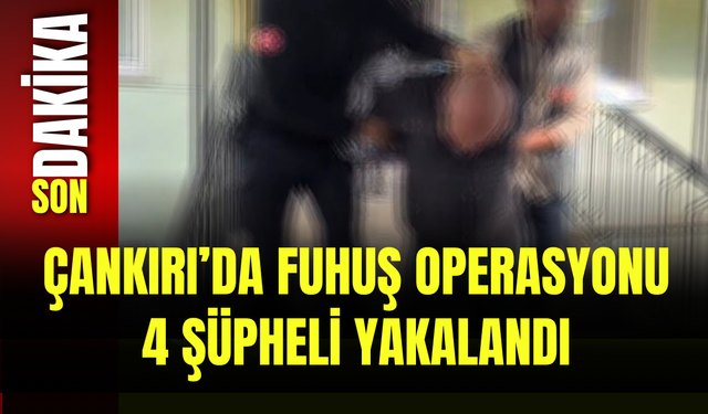 Çankırı’da Fuhuş Operasyonu: 4 Şüpheli Yakalandı