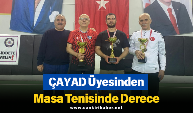ÇAYAD Üyesinden Masa Tenisinde Derece