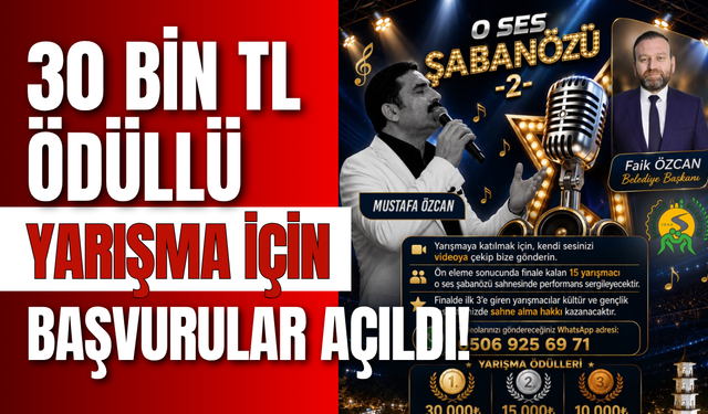 30 Bin TL Ödüllü Yarışma İçin Başvurular Açıldı!