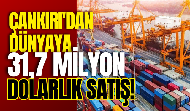 Çankırı'dan Dünyaya 31,7 Milyon Dolarlık Satış!