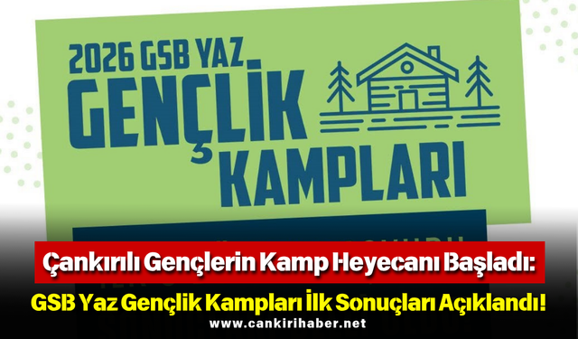 Çankırılı Gençlerin Kamp Heyecanı Başladı: GSB Yaz Gençlik Kampları İlk Sonuçları Açıklandı!