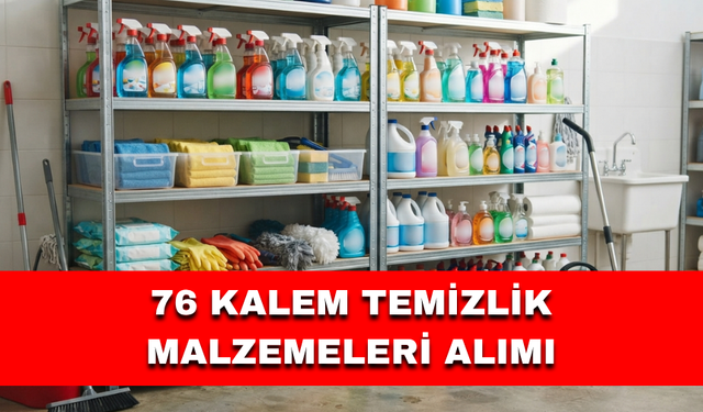76 KALEM TEMİZLİK MALZEMELERİ ALIMI