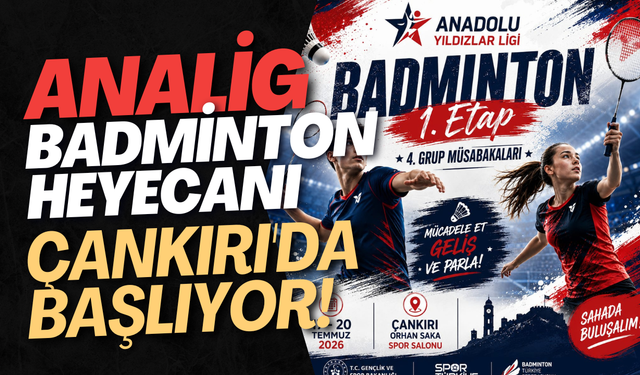 ANALİG Badminton Heyecanı Çankırı'da Başlıyor!