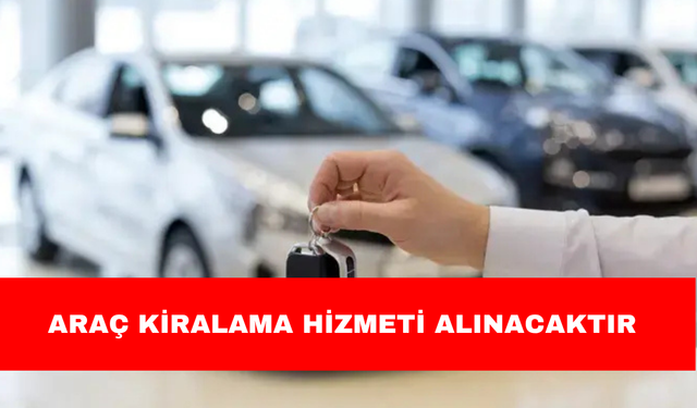 ARAÇ KİRALAMA HİZMETİ ALINACAKTIR