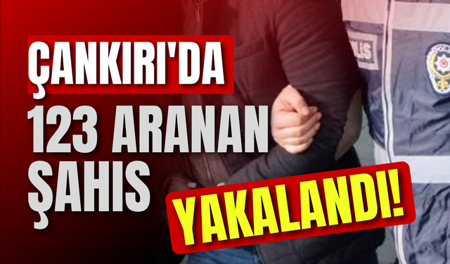 Çankırı'da 123 Aranan Şahıs Yakalandı!