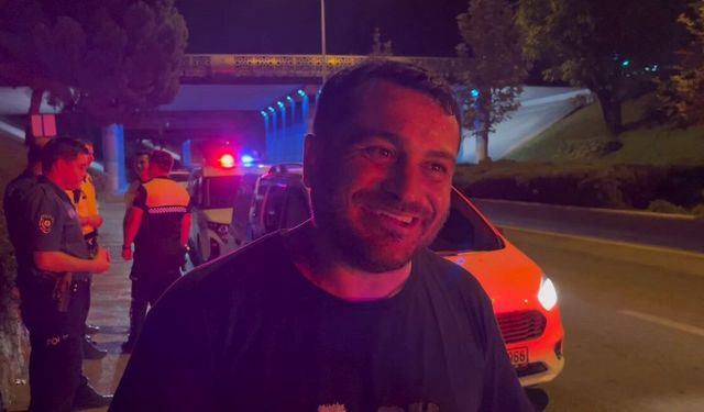 300 Kilometre Çocukları İçin Geldi, Polis Önünü Kesti