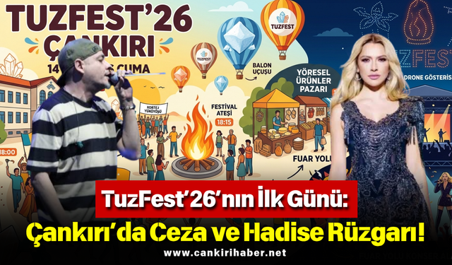 TuzFest’26’nın İlk Günü: Çankırı’da Ceza ve Hadise Rüzgarı!