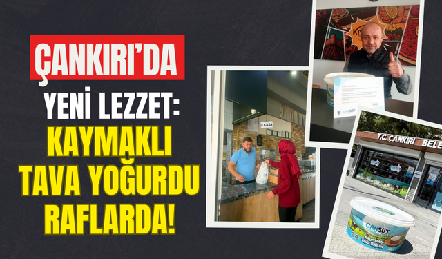 Çankırı’da Yeni Lezzet: Kaymaklı Tava Yoğurdu Raflarda!