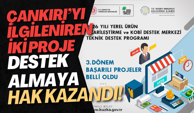 Çankırı’yı İlgilendiren İki Proje Destek Almaya Hak Kazandı!