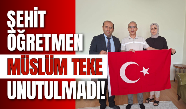Şehit Öğretmen Müslüm Teke Unutulmadı!