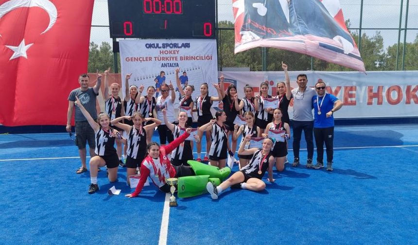 Muğla Menteşe Spor Lisesi Kız Hokey Takımı, Türkiye Şampiyonu