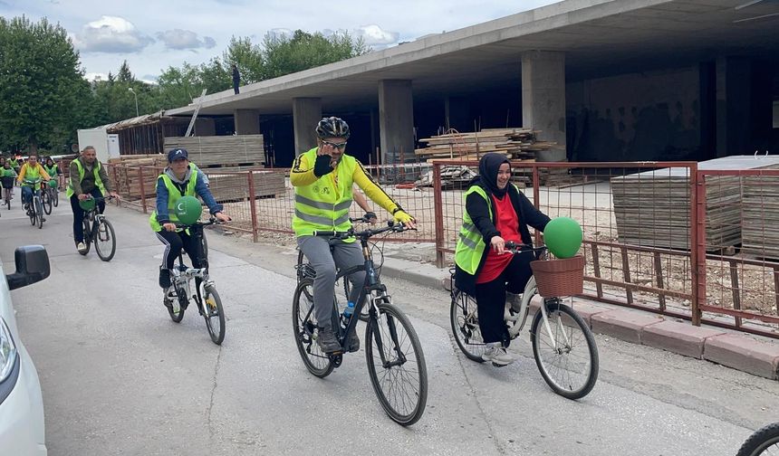 11. Geleneksel Yeşilay Bisiklet Turu'na Çankırı'da yoğun ilgi
