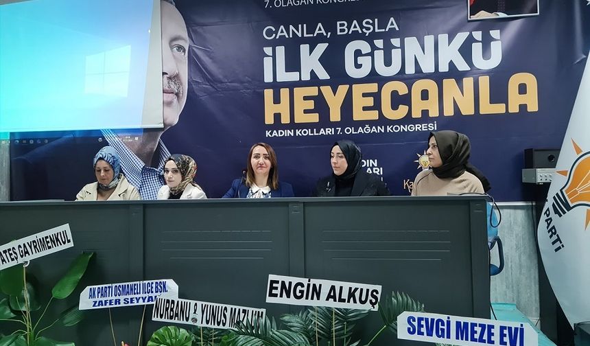 AK Parti Osmaneli Kadın Kolları’nda Güven Tazeleyen İsim Sevcan Alkuş Oldu