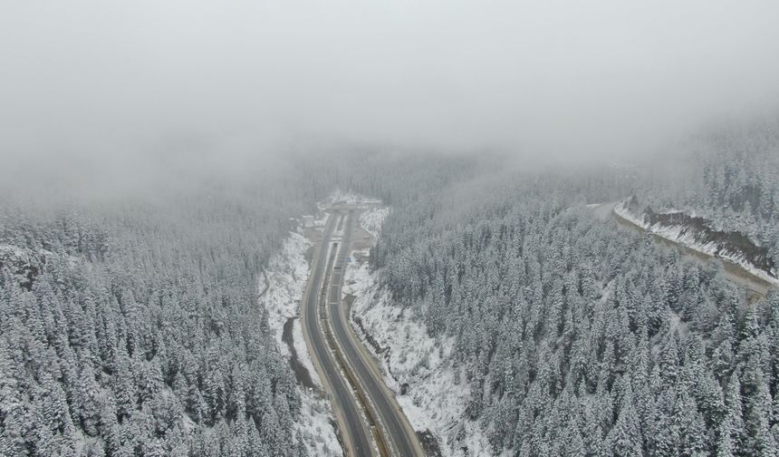 Nisan Sürprizi: Ilgaz Dağı Beyaza Büründü
