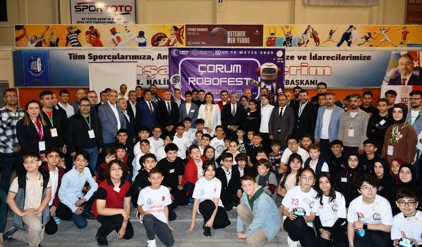Geleceğin Mühendisleri Çorum RoboFest’te Yarıştı