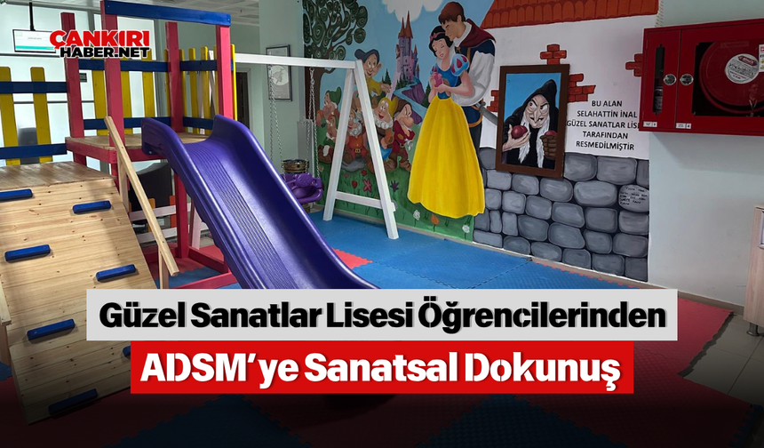 Güzel Sanatlar Lisesi Öğrencilerinden ADSM’ye Sanatsal Dokunuş