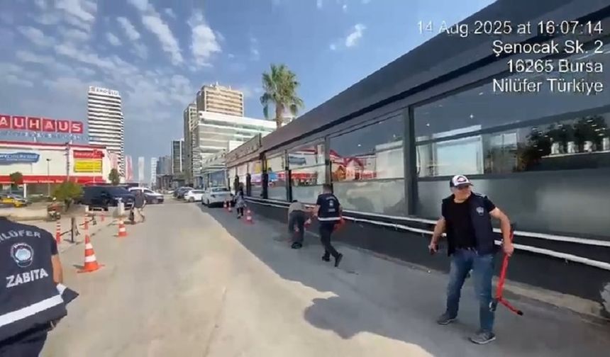 Bursa’da Zabıta’dan Sokak ve Kaldırım İşgaline Sıkı Denetim