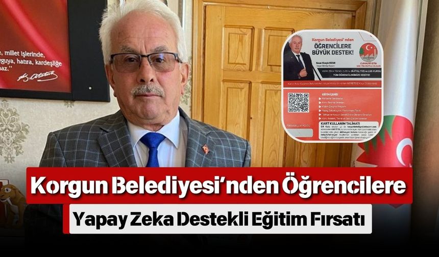 Korgun Belediyesi’nden Öğrencilere Yapay Zeka Destekli Eğitim Fırsatı