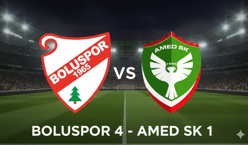 Boluspor Evinde Fırtına Gibi Amed Sportif Faaliyetler’i 4-1 Yendi