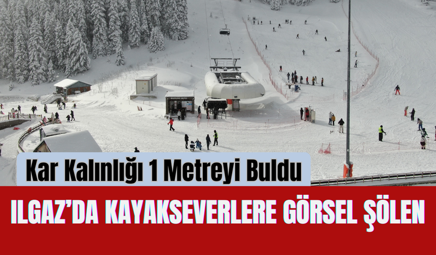 Kar Kalınlığı 1 Metreyi Buldu: Ilgaz’da Kayakseverlere Görsel Şölen