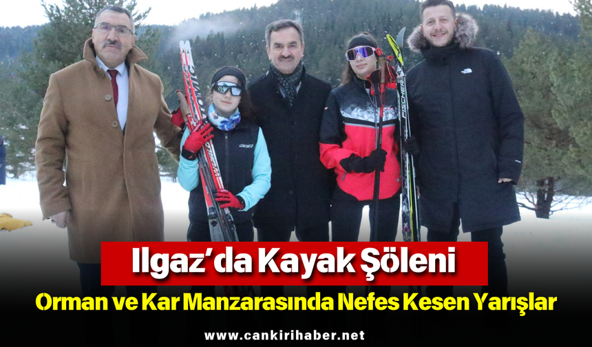 Orman ve Kar Manzarasında Nefes Kesen Yarışlar: Ilgaz’da Kayak Şöleni