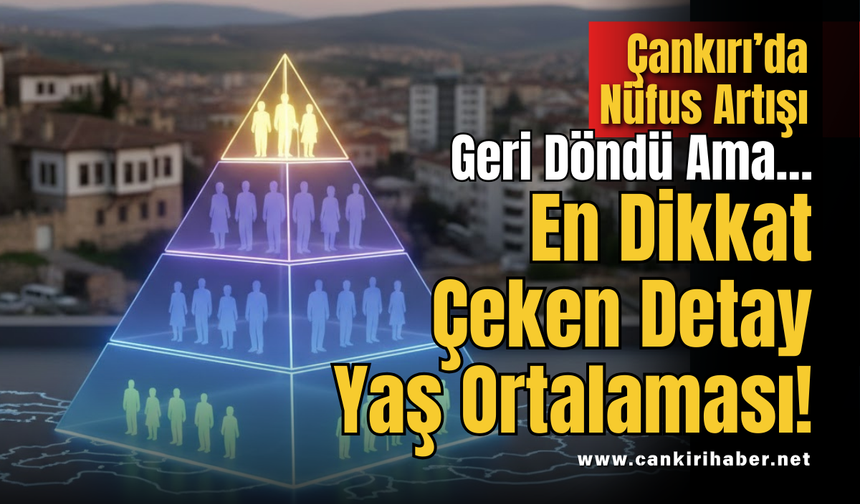 Çankırı’da Nüfus Artışı Geri Döndü Ama… En Dikkat Çeken Detay Yaş Ortalaması!
