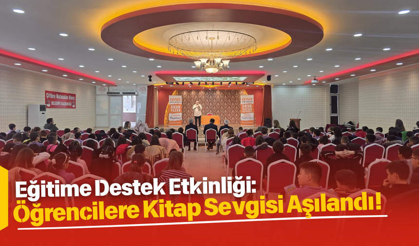 Eğitime Destek Etkinliği: Öğrencilere Kitap Sevgisi Aşılandı!