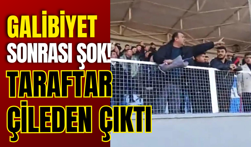 GALİBİYET SONRASI ŞOK! TARAFTAR ÇİLEDEN ÇIKTI