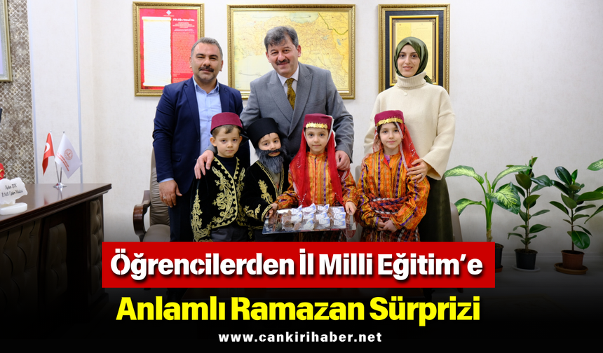 Öğrencilerden İl Milli Eğitim’e Anlamlı Ramazan Sürprizi