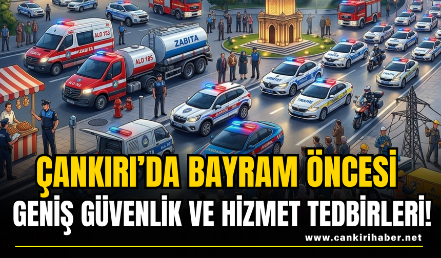 Çankırı’da Bayram Öncesi Geniş Güvenlik ve Hizmet Tedbirleri!