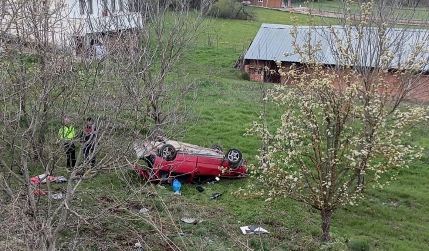Direksiyon Hakimiyetini Kaybetti, Takla Attı!