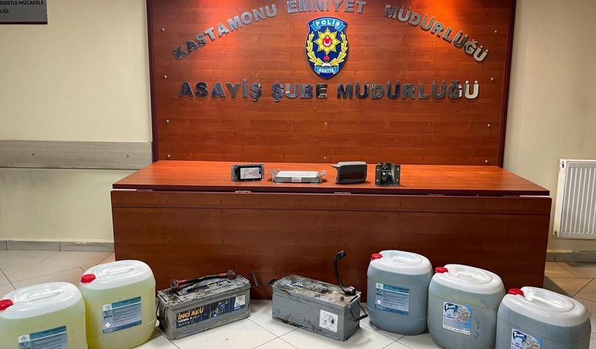 İş Makinesinin Yakıt ve Ekipmanlarını Çalan 2 Şüpheli Yakalandı!