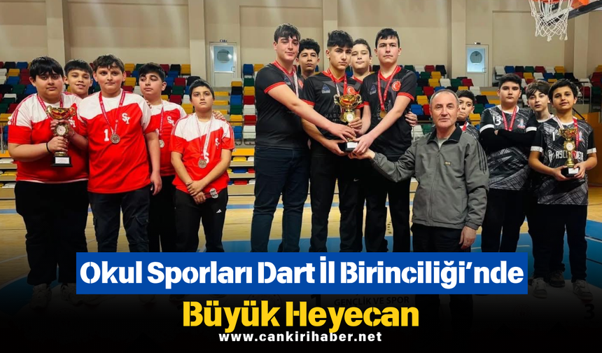 Okul Sporları Dart İl Birinciliği’nde Büyük Heyecan