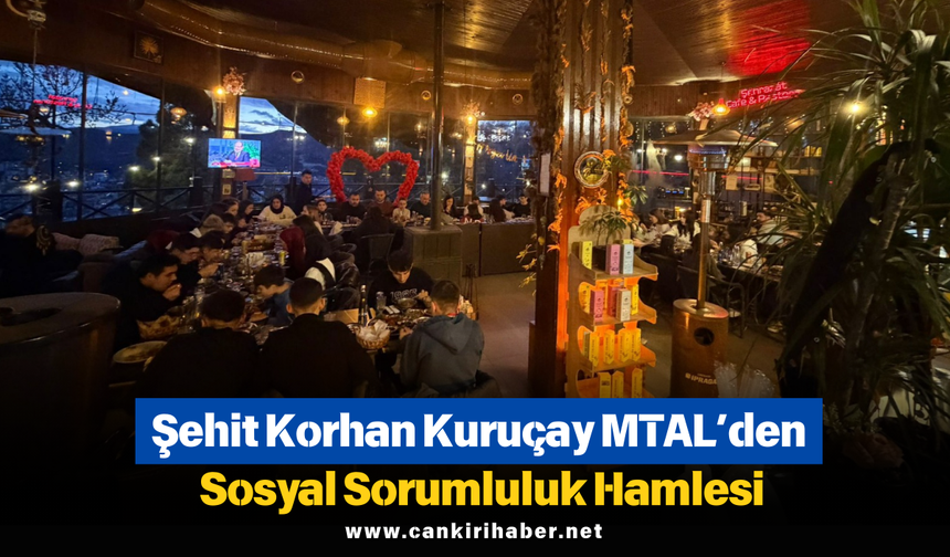 Şehit Korhan Kuruçay MTAL’den Sosyal Sorumluluk Hamlesi