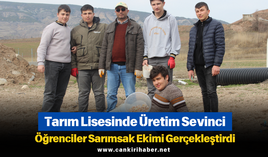 Tarım Lisesinde Üretim Sevinci: Öğrenciler Sarımsak Ekimi Gerçekleştirdi