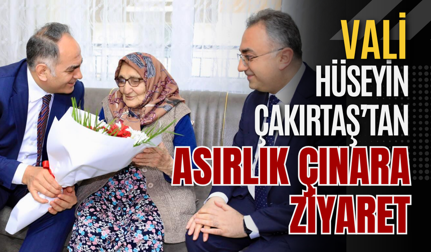 Vali Hüseyin Çakırtaş’tan Asırlık Çınara Ziyaret