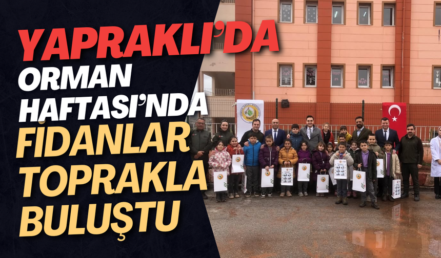 Yapraklı’da Orman Haftası’nda Fidanlar Toprakla Buluştu