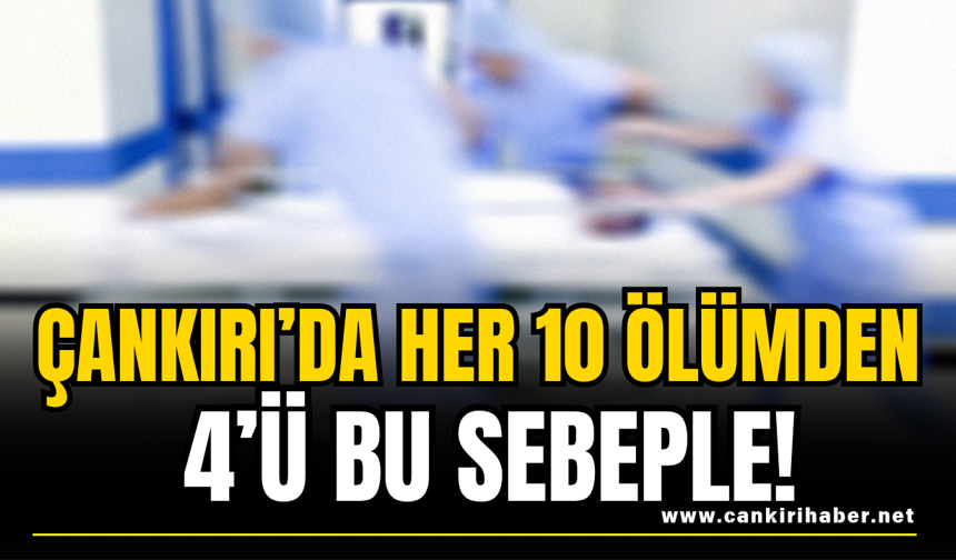 Çankırı’da Her 10 Ölümden 4’ü Bu Sebeple!