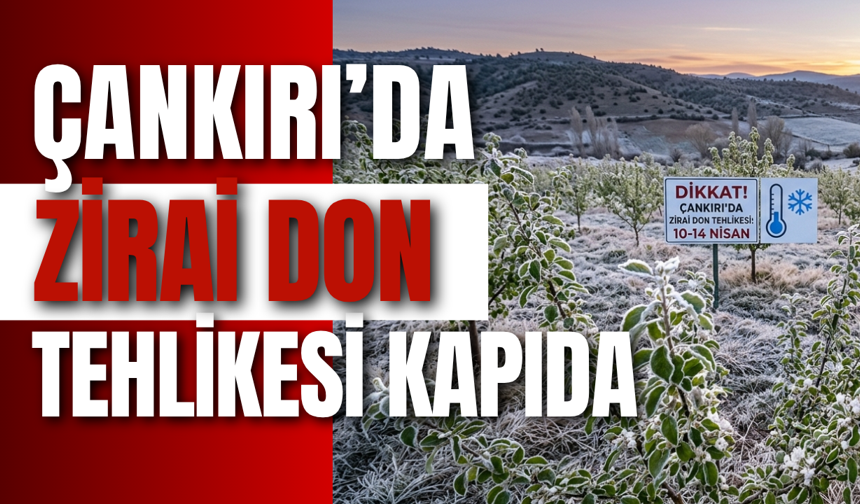 Çankırı’da Zirai Don Tehlikesi Kapıda