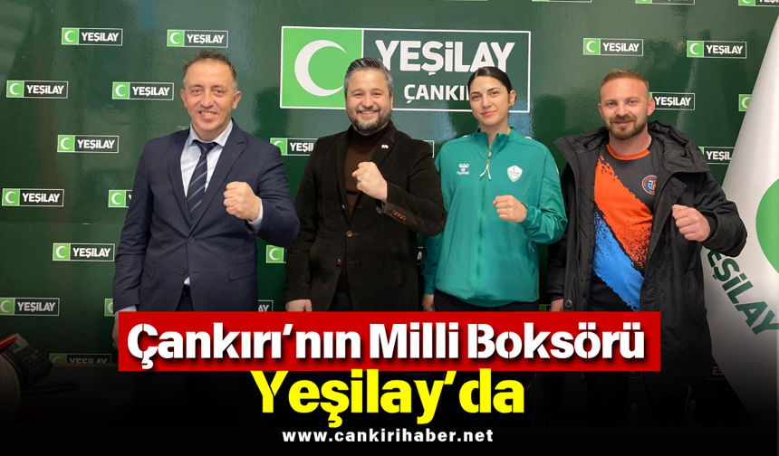 Çankırı’nın Milli Boksörü Yeşilay’da